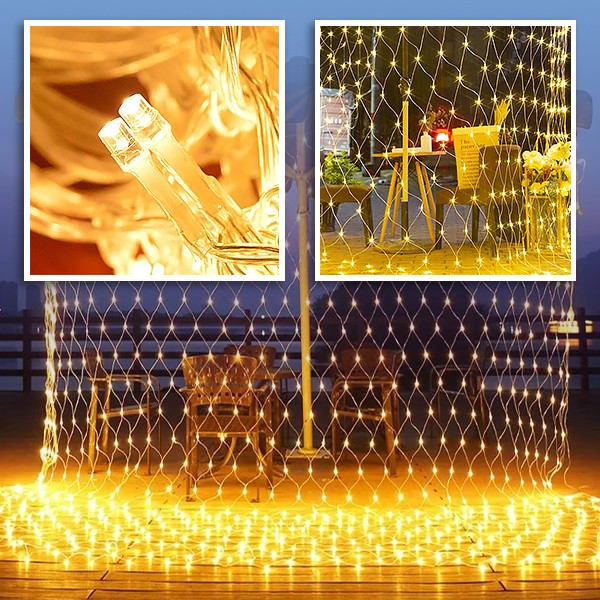 (3x2M) Εορταστικό πλέγμα φωτισμού LED | LUMONET