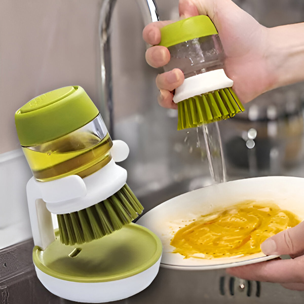 Βούρτσα καθαρισμού με διανομέα και βάση | BRUSKICA