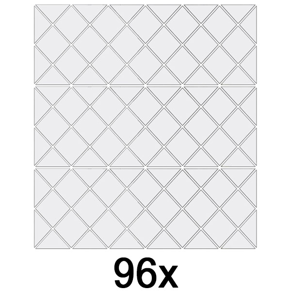 3x Αυτοκόλλητα τοίχου με καθρέφτη (32 τεμάχια) | WALLGEM