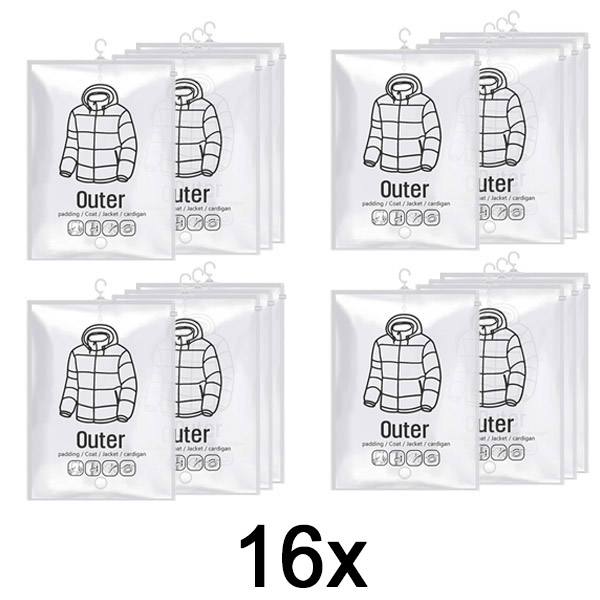4x Κρεμαστές σακούλες αποθήκευσης κενού (4 τεμάχια) | VACUHANG